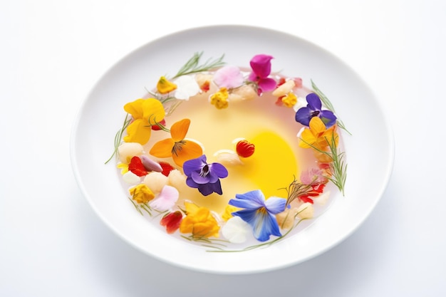 Taliz z kolorowymi potrawami